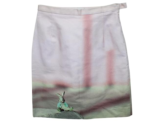 Paul Smith Pink Skirt with Bunny Print Cotton  ref.804513