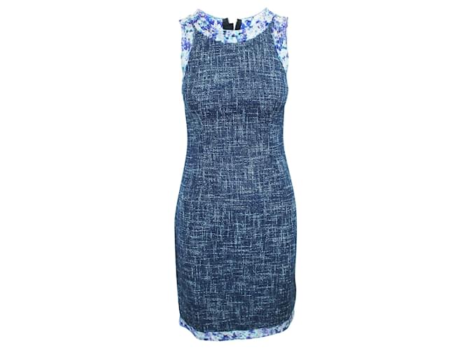 D&G Blaues Tweed-Kleid Baumwolle  ref.804520