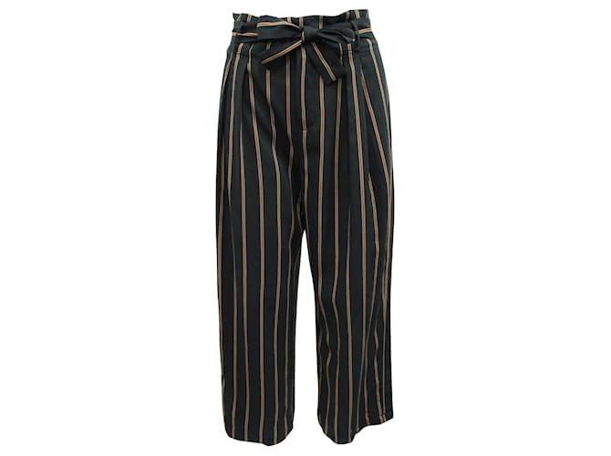 Vince Navy Blue Striped Pants Polyester  ref.804581