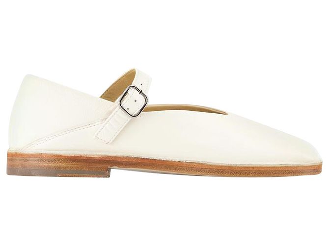 Bailarinas - Lemaire - Blanco - Cuero