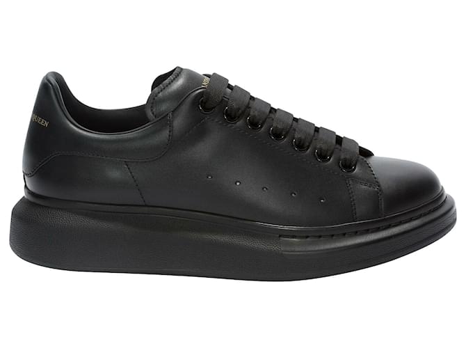 Alexander Mcqueen Baskets oversize en Noir Cuir ref.804691 Joli