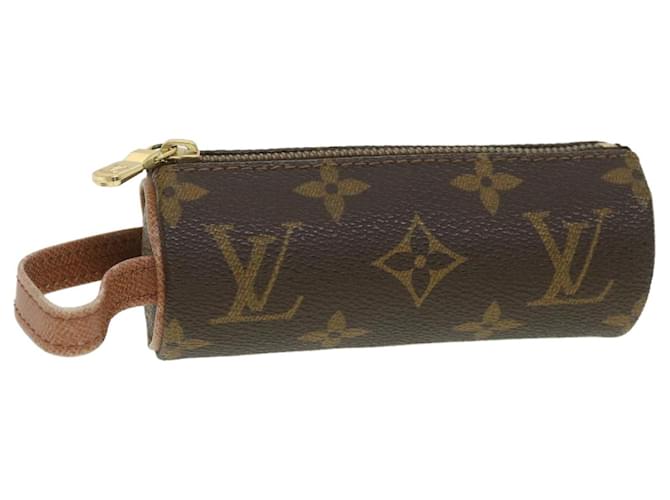 LOUIS VUITTON Monogram Etui 3 Ball de Golf Pouch M58249 LV Auth