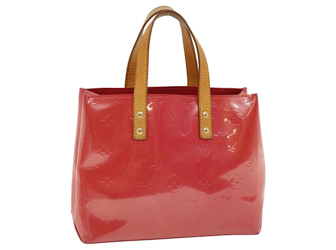 LOUIS VUITTON Monogram Vernis Reade PM Hand Bag Pink M91221 LV Auth 36250 Patent leather  ref.804757