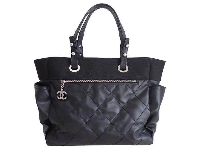 Bolsa de compras Chanel Paris-Biarritz Preto