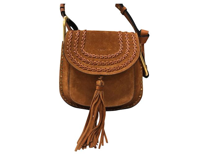 Hudson Chloé Borse Caramello Scamosciato
