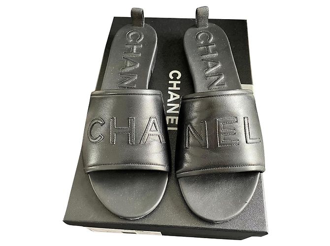 Chanel Mules Black