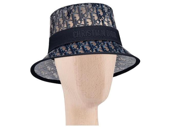 Christian Dior cappelli Blu Plastica  ref.804948