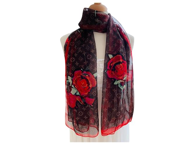 Stephen Sprouse Louis Vuitton Roses Scarf