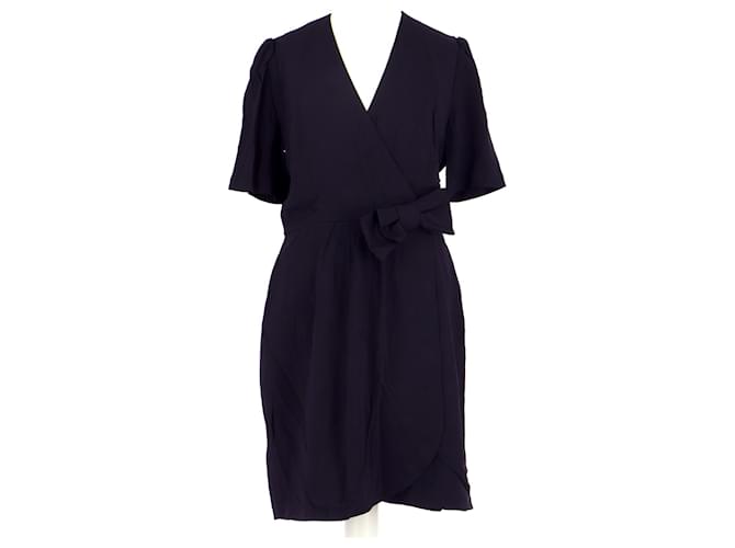 Claudie Pierlot túnica Azul marino Triacetato  ref.805310