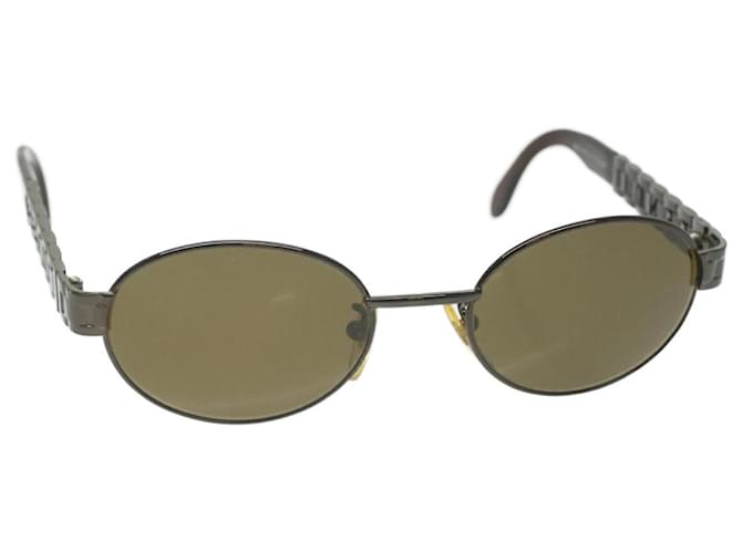 FENDI Sunglasses metal Brown Auth ac1847  ref.805401