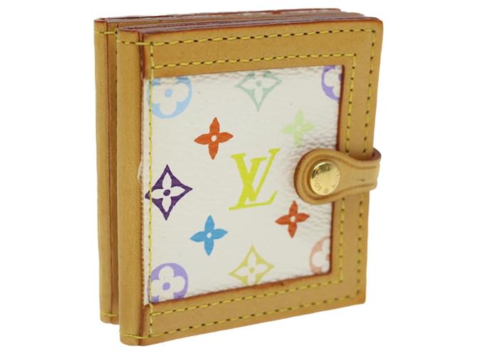 LOUIS VUITTON Monogram Multicolor Vendredi Note Cover Book White LV Auth  am474bA