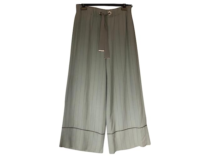 Emporio Armani Pants, leggings Light green Cotton  ref.805593