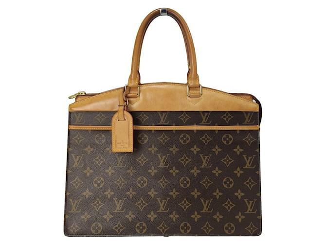 Louis Vuitton Riviera Monogram handbag Brown Cloth  ref.805856