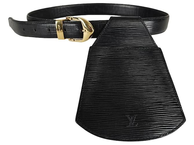 Sac banane Louis Vuitton Sherwood Epi ceinture noire Cuir  ref.805992