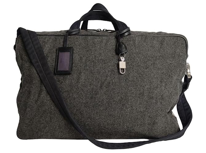 Prada shoulder bag in wool Grey ref.806013 Joli Closet