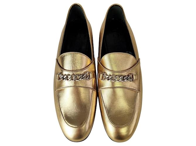 Mocassins femme Tom Ford en cuir dor Eu38