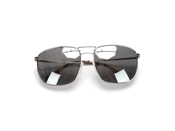 Prada Square Tinted Sunglasses Silvery Metal  ref.806078