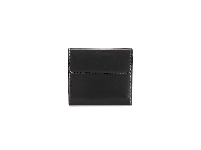 Salvatore Ferragamo Leather Small Wallet Black Pony-style calfskin  ref.806079