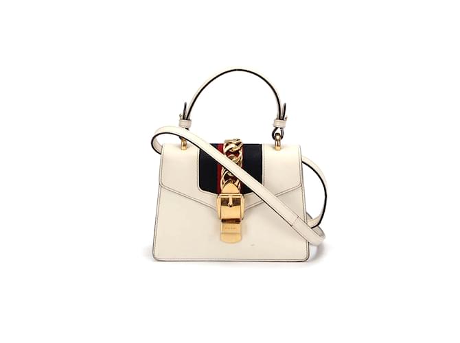 Gucci white sale mini sylvie bag