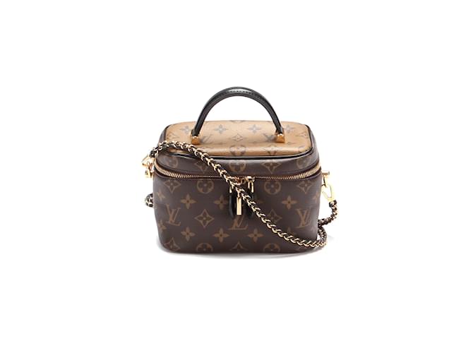 Sac bandoulière en toile Louis Vuitton Monogram Reverse Vanity PM en excellent état  ref.806185