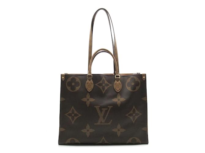 Louis Vuitton Monogramm Riesenrückseite OnTheGo GM Canvas Einkaufstasche M45320 In sehr gutem Zustand Braun Leinwand  ref.806233
