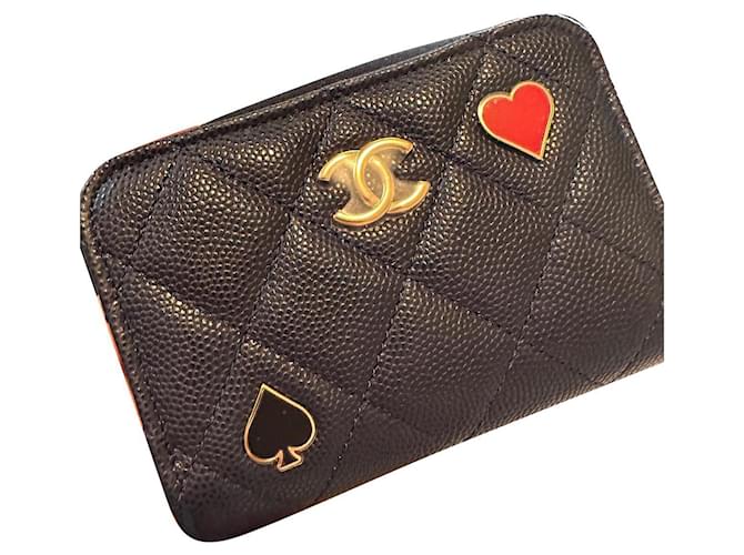 Chanel Purses, wallets, cases Navy blue Leather  ref.806286