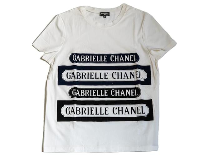 Chanel Tops Blanco Algodón  ref.806593