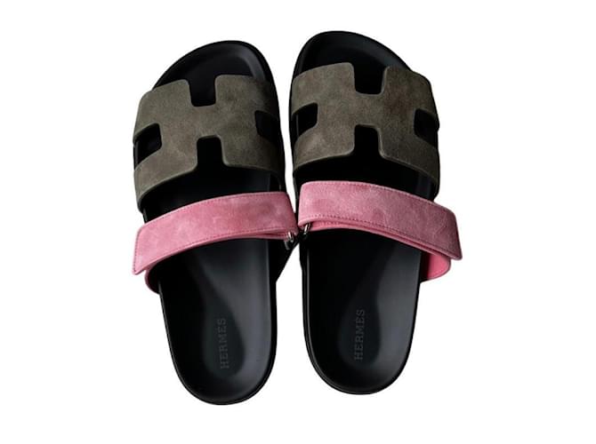 Hermès Des sandales Cuir Multicolore  ref.806623