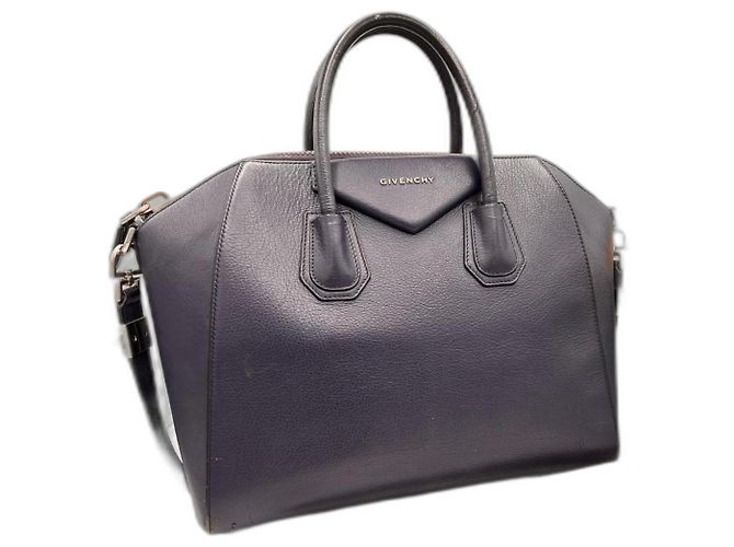 Givenchy Antigona Leder Handtasche Dunkelblau