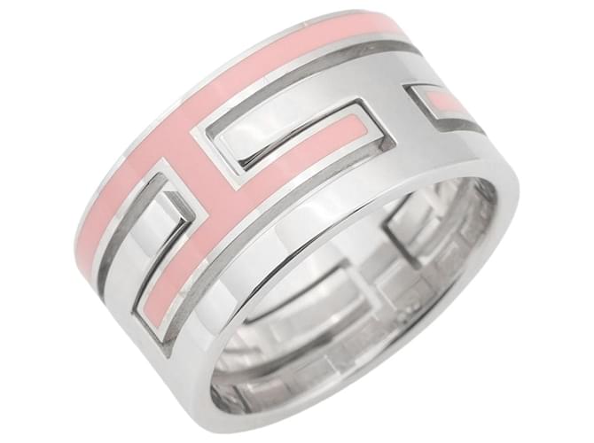 Ring Hermès Move H Silvery Silver  ref.806790