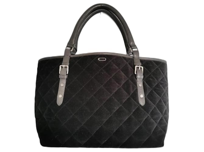 Ikks Handbags Black Leather Velvet  ref.806979
