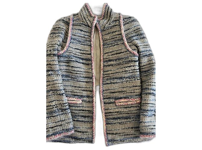 Cambon Giacca Chanel Rosa Blu chiaro