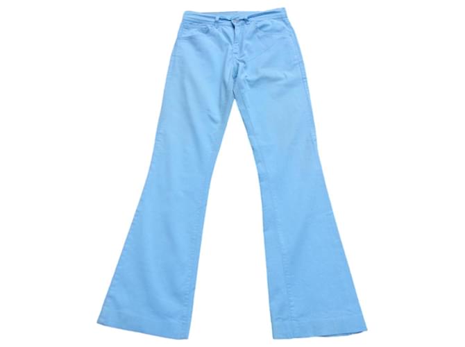 calça jeans Levi's leve 525 T 38 Azul claro Algodão Elastano  ref.807047