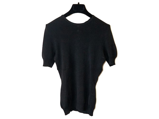 Pull à manches courtes Rochas Noir