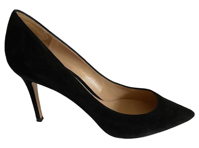 Gianvito Rossi Heels Black Suede  ref.807056