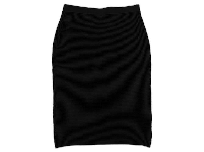 Jupe midi noire Jonathan Simkhai en rayonne