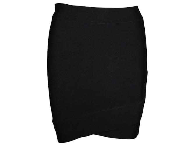Bcbg Max Azria Mini jupe noire Rayon Fibre de cellulose  ref.807215