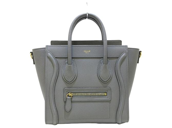 Céline Luggage Grey Leather  ref.807304