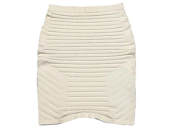 Saia midi Jonathan Simkhai Creme de Rayon Cru