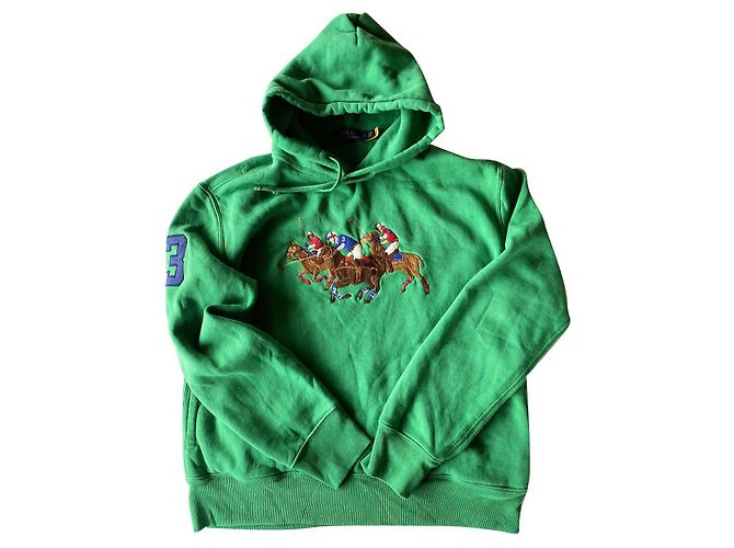 Moletom com capuz verde Polo Ralph Lauren