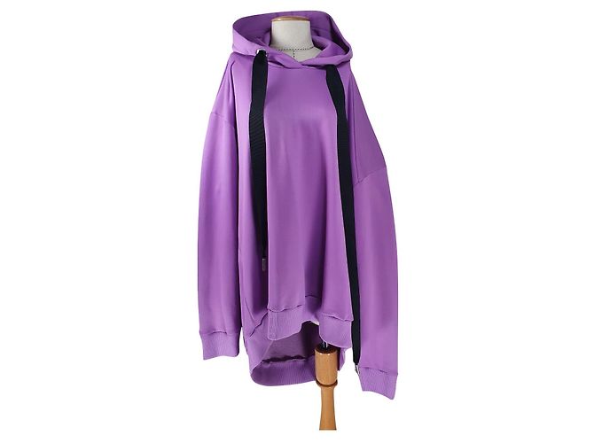 Moletom com capuz assimétrico oversized Marques Almeida Roxo