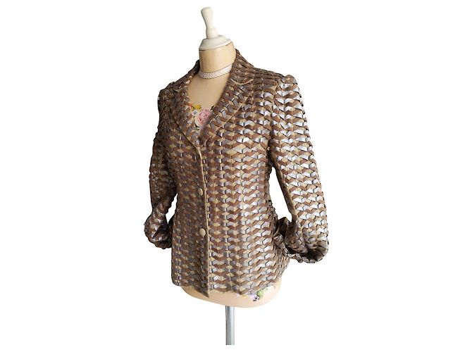 Autre Marque BLANK LONDON PELLE/SETA Multicolore