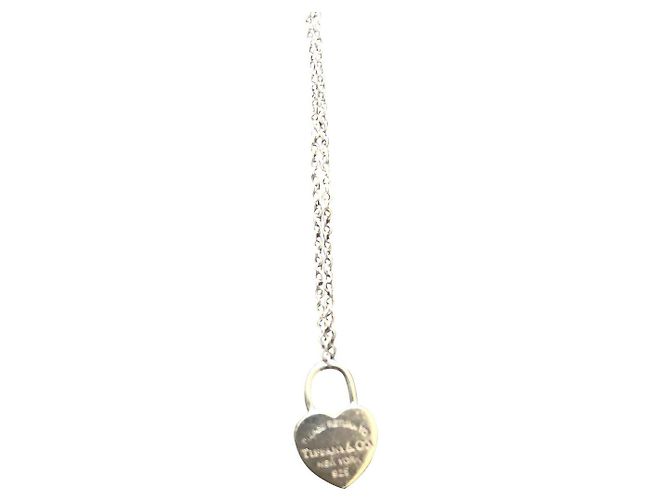 Collar Tiffany & Co Corazón Plata Gris