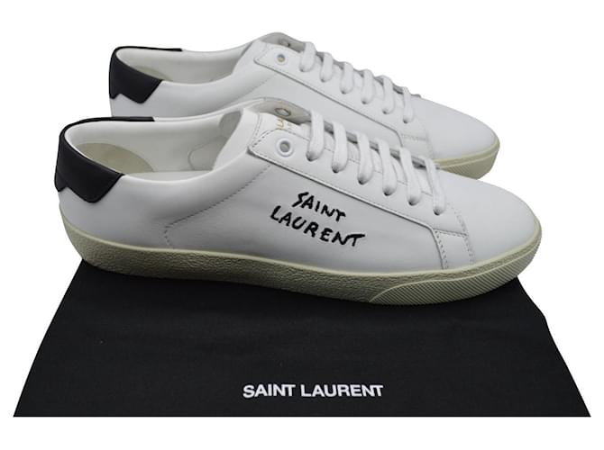 sneakers saint laurent new 40.5 Bianco Pelle  ref.807733