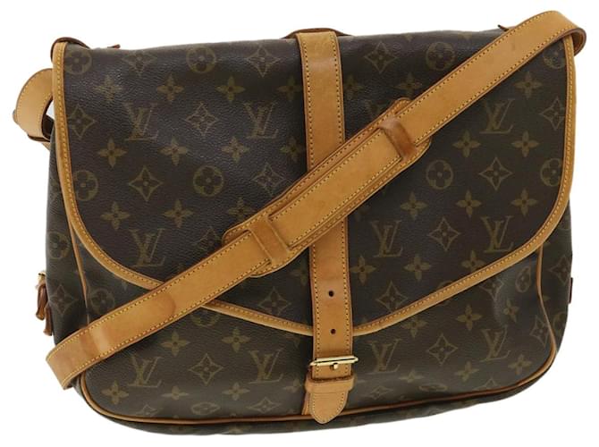 Louis Vuitton Monogram Saumur 35 Shoulder Bag M42254 LV Auth B101 Cloth  ref.807785