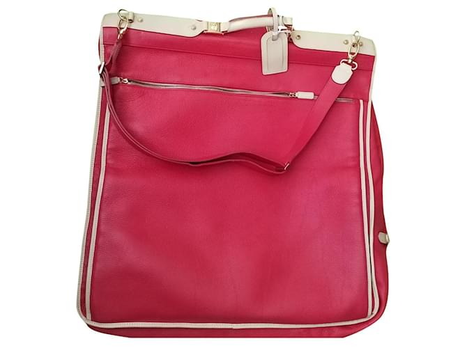 Gianni Versace Taschen Aktentaschen Rot Leder  ref.807810