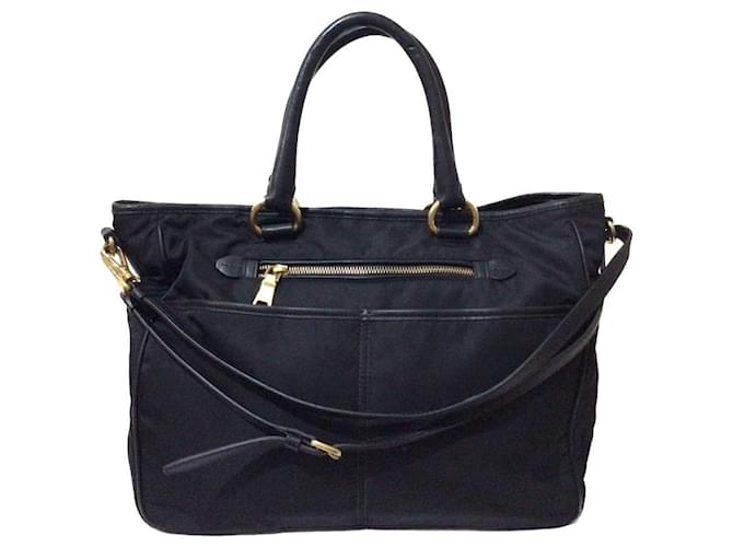 Prada Handbags Black Synthetic Nylon  ref.807831