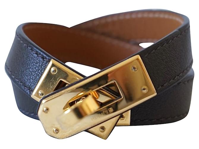 Hermès Armbänder Khaki Leder  ref.807892