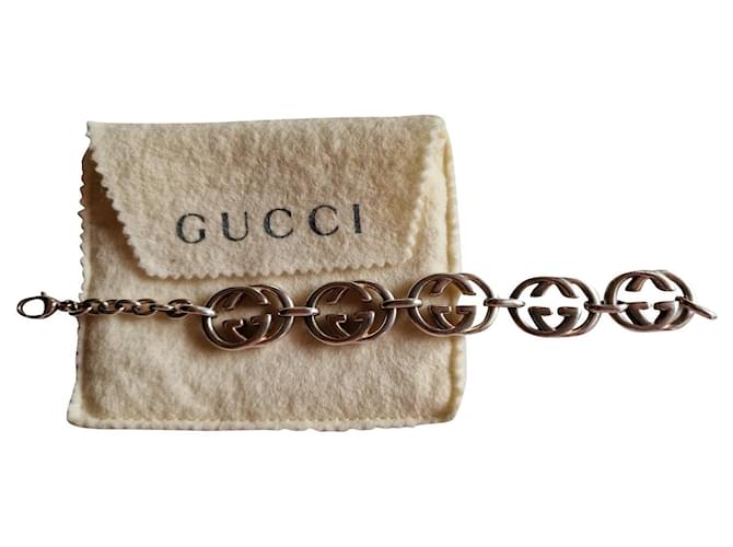 Gucci GG in sterling silver 925 + key ring Silvery  ref.807921