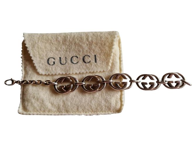 Gucci GG em prata de lei 925 + chaveiro